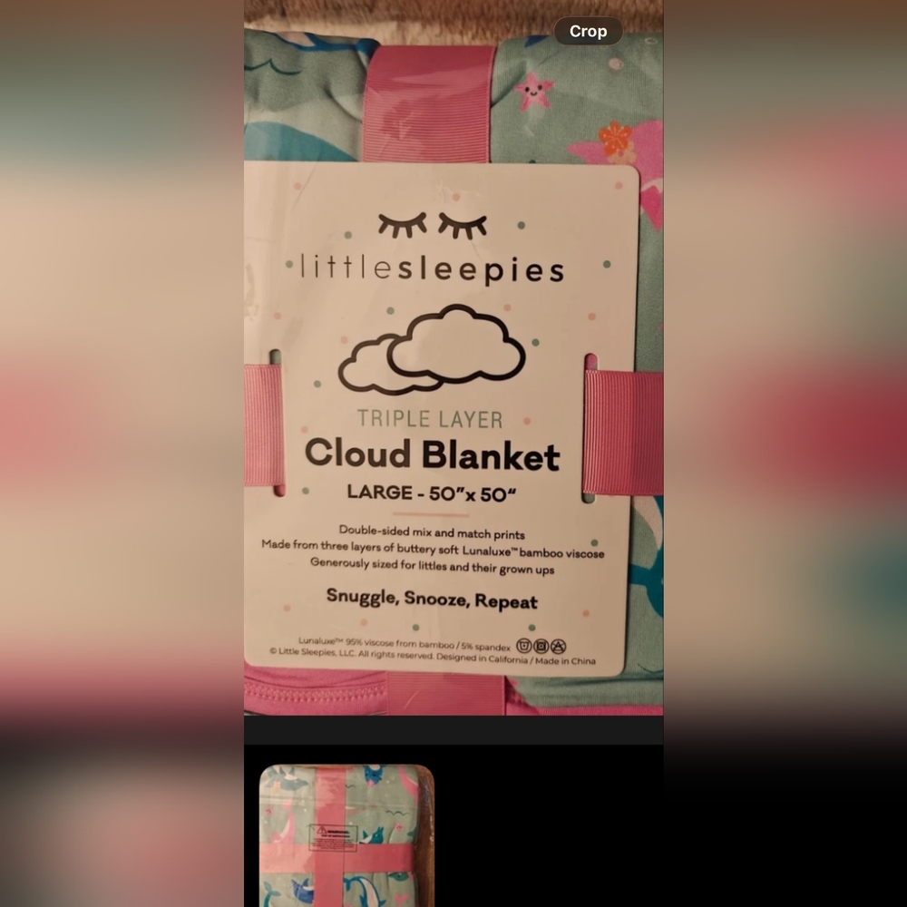 Little Sleepies Cloud Blanket - Pink and Blue Delight